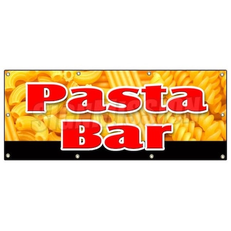 Signmission PASTA BAR BANNER SIGN dressing salad pasta noodles vegetables tomato B-96 Pasta Bar